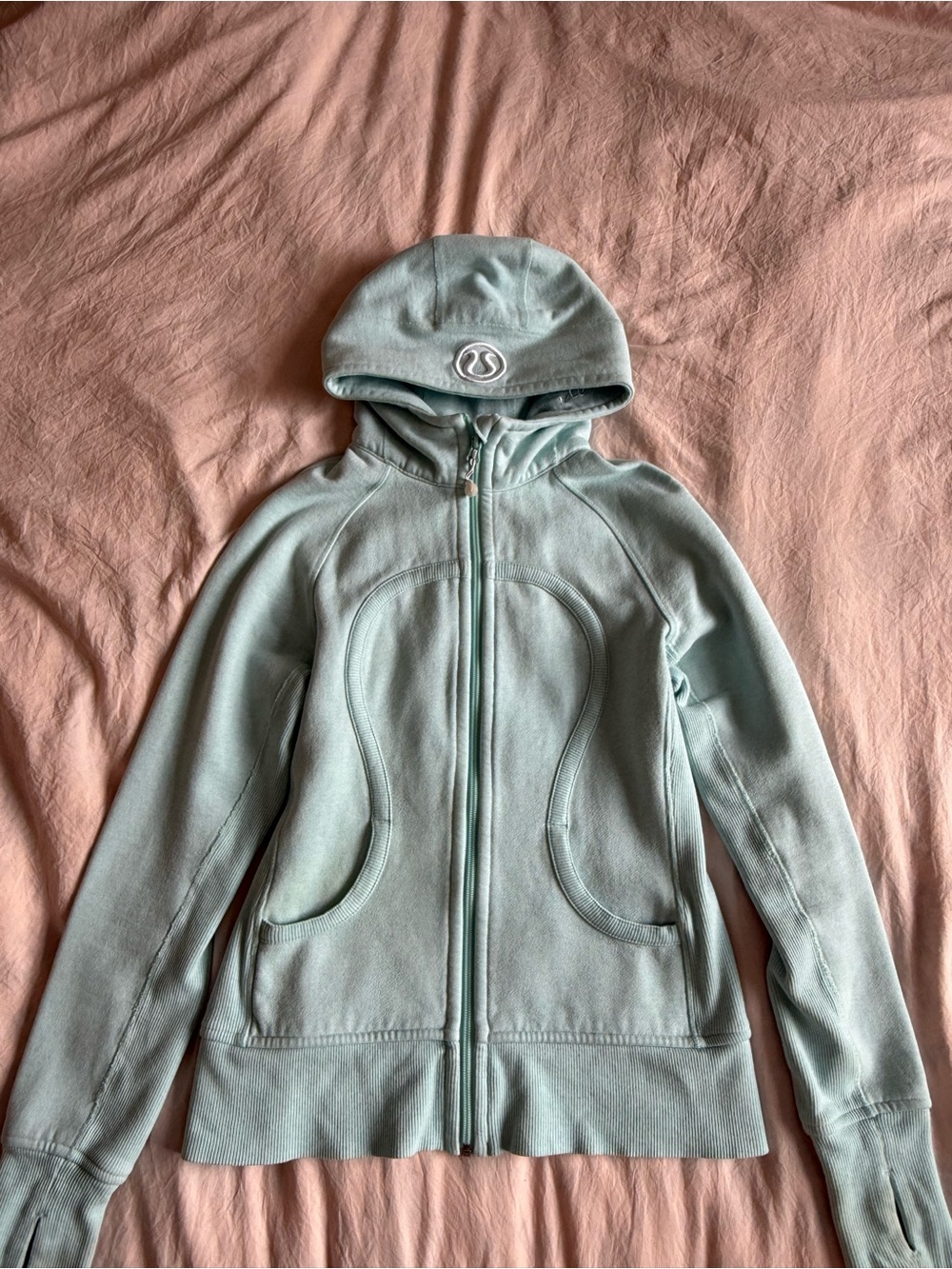 Rare Lululemon y2k aquamarine scuba hoodie